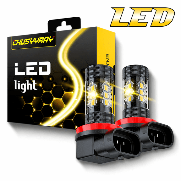 For Honda Fit 2007-2019 Golden Yellow LED Fog Light 2x Bulbs Conversion Kit Lamp