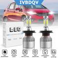 thumbnail image 1 of For Honda Fit 2007-2019 H4/9003 LED Headlight High/Low Beam Super Bright White Bulb Replacement Kit 2Pcs, 1 of 10
