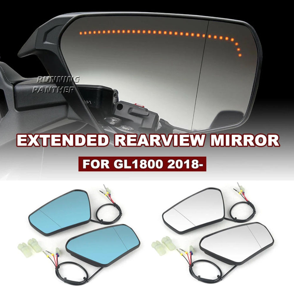 Motorcycle LED Turn Signal MIrrors For Honda CBR1100XX/900RR KAWASAKI ZZR 600