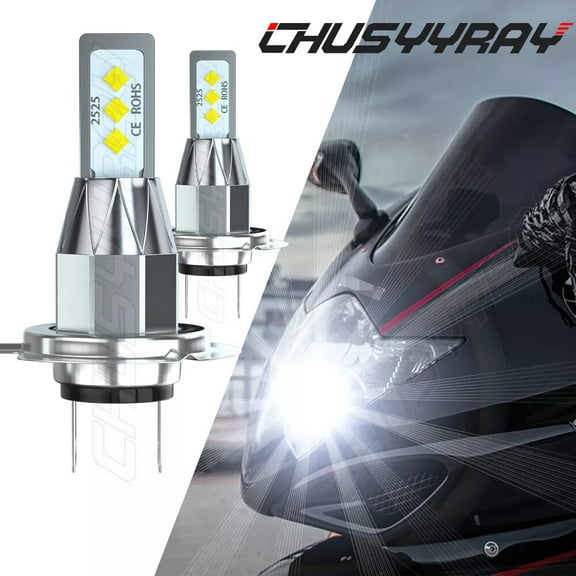 For Honda Goldwing GL1800 2001-2016 LED Motorcycle Headlight Bulbs 6000K White Qty 2