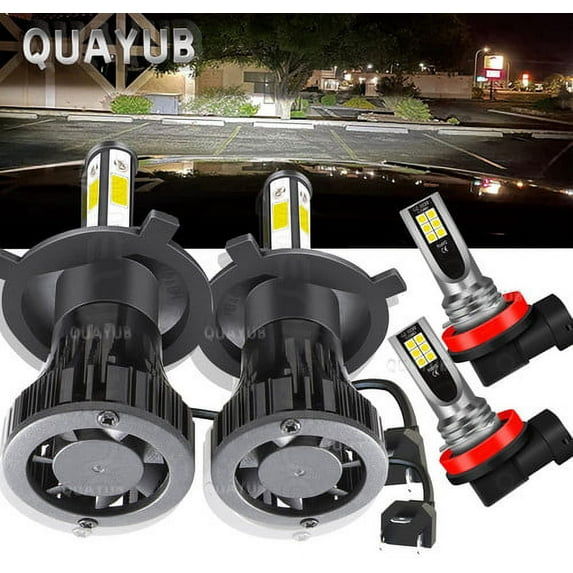 For Honda HR-V 2016 2017 2018 HRV Combo 4x LED Headlight Hi/Lo Fog Light Bulbs
