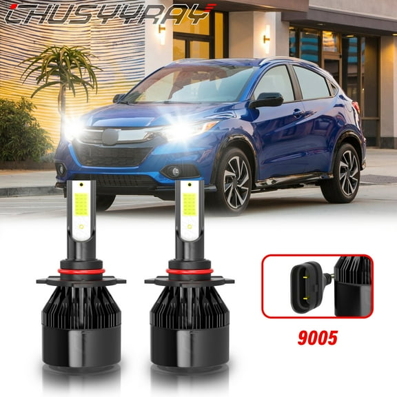 For Honda HR-V 2019 2020 2021 2022 9005 HB3 LED High Beam Headlight Bulbs Kit Super Bright White 2Pcs