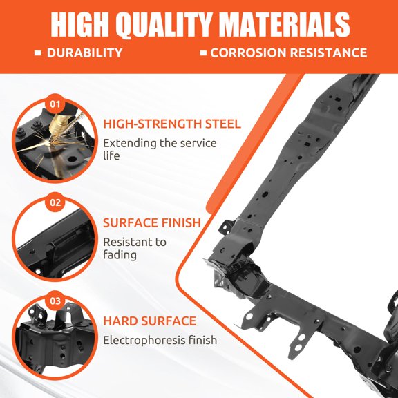 For Honda HR-V LX/Sport 2019-2022 Steel Radiator Support Assembly #HO1225208