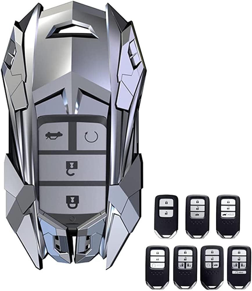 For Honda Key Fob Cover, Compatible with Honda Civic Fit Accord Pilot Bin Chi Odyssey CR-V CRV URV XRV EX EX-L 2/3/4 Buttons