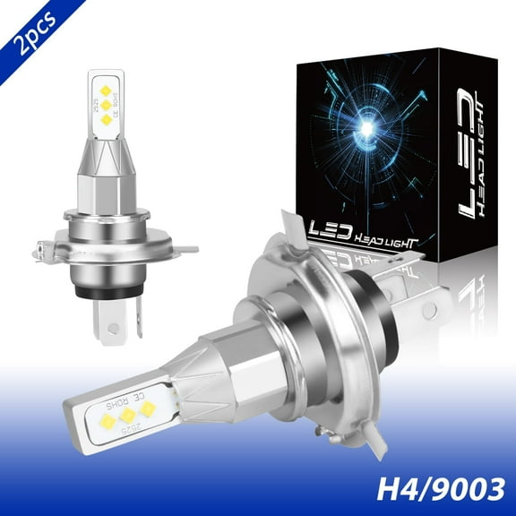 For Honda NPS50 Ruckus 50 2003-2018 LED Headlights Bulbs H4 9003 6000K White 2pcs