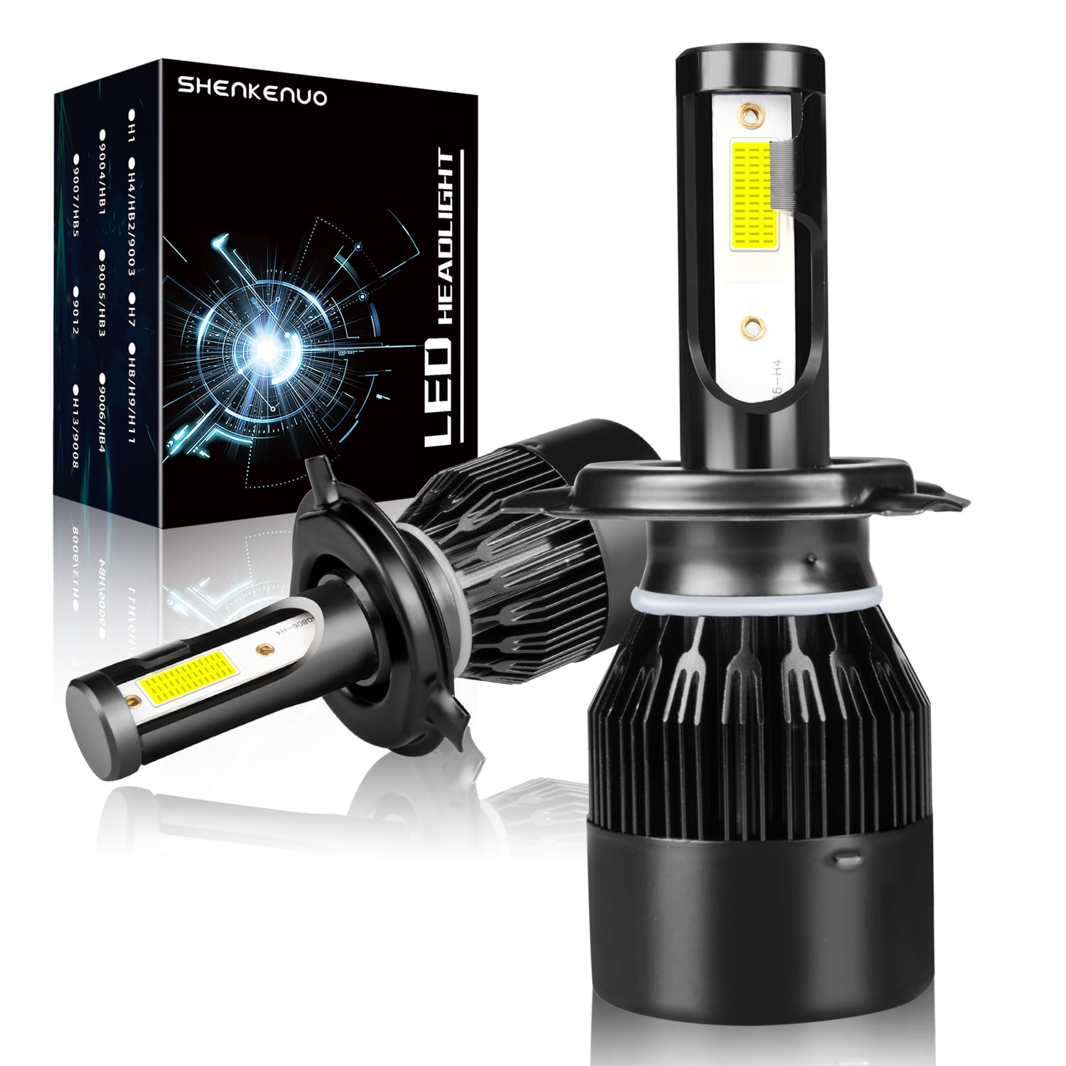 For Honda Odyssey 1995-2001 2002 2003 2004 LED Headlight Bulbs 9003 H4 High and Low Beam 2pcs