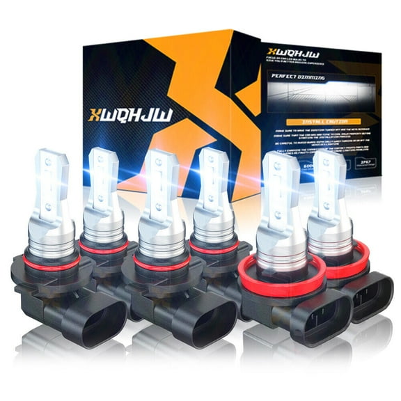 For Honda Odyssey 2005-2010 Combo LED Headlight High Low Beam Fog Lamp Bulbs Kit