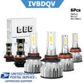 thumbnail image 1 of For Honda Odyssey 2011-2020  LED Headlight High-Low + Fog Light Bulbs 6000K, 1 of 12
