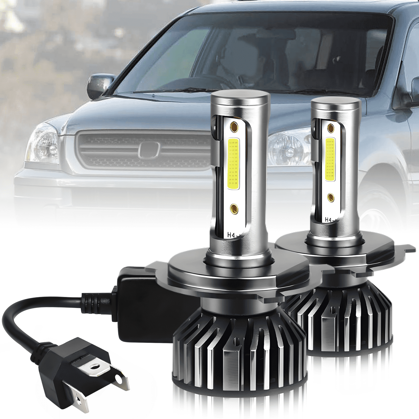 Led Pilot Bulbs For Honda Pilot 2003 2004 2005 - 2Pcs 9003 LED Headlight High Low Beam ...