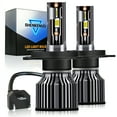 thumbnail image 1 of For Honda Pilot 2003 2004 2005 LED Headlight Bulbs 9003 H4 High and Low Beam 2pcs, 1 of 9