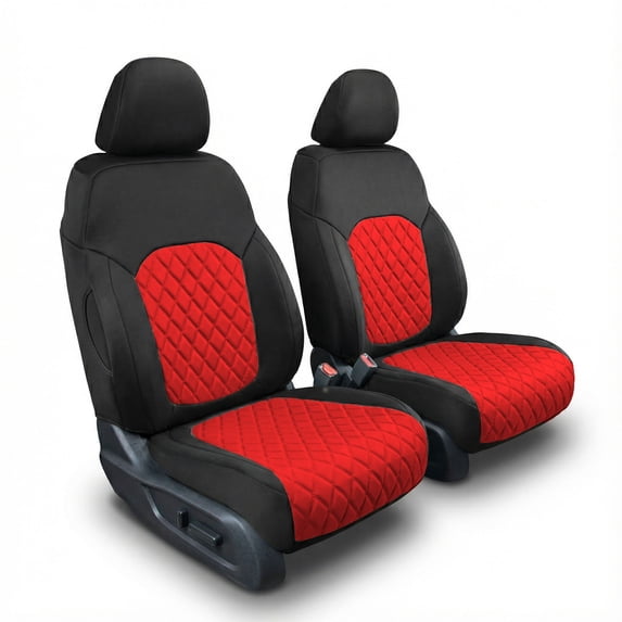 For Honda Pilot 2023-2025 FH Group Neoprene Custom Fit Car Seat Covers - 2 Front Seats Red