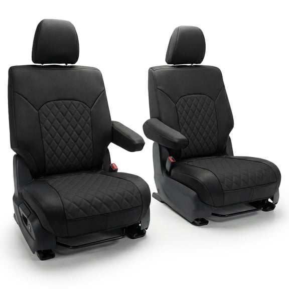 For Honda Pilot 2023-2025 FH Group Neoprene Custom Fit Car Seat Covers - 2nd Row for 7 Seater Black