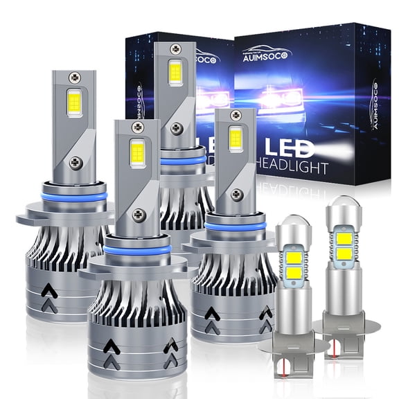 For Honda Prelude 1995-1996 6pcs LED Headlight High/Low Beam + Fog light Bulbs 12000LM Easy Install High Power Lamps