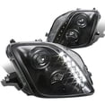 thumbnail image 1 of For Honda Prelude Black Clear SMD LED DRL Projector Headlights Replacement, 1 of 3