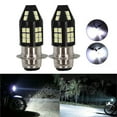 thumbnail image 1 of For Honda RANCHER AT 400 2004-2007 LED Motorcycle Headlight Bulbs H6M Hi-Lo Beam P15D ATV 6000K White, 1 of 10