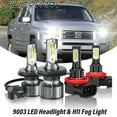 thumbnail image 1 of For Honda Ridgeline 2006 2007 2008-2014 -  LED Headlight Dual Beam Fog Light Bulbs Kit 6000K White 4x, 1 of 16