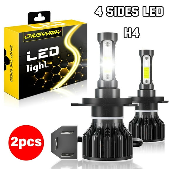For Honda Ridgeline 2006-2007 Front LED Headlight Bulbs High & Low Beam 2X 6000K White Ultra Brighter