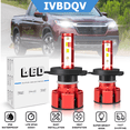 thumbnail image 1 of For Honda Ridgeline 2006-2014 LED Headlights H4 High/Low Beam Conversion Kit 6000LM Bright White Bulb 2Pcs, 1 of 9