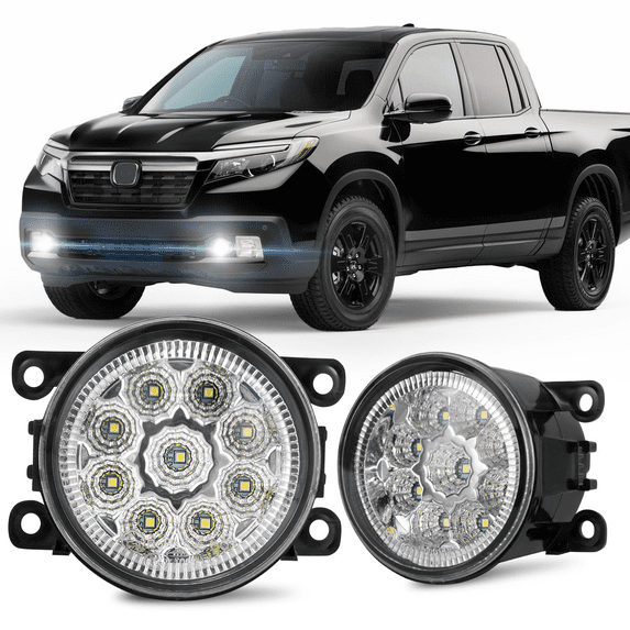 For Honda Ridgeline 2017-2020 Clear Lens Pair Front Bumper Fog Light Lamps