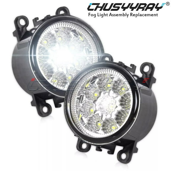 For Honda Ridgeline 2021-2023 LED Front Bumper Clear Fog Light Lamp Left&Right 6000K White 2 Pack