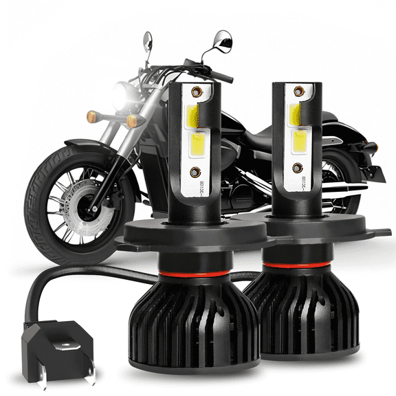 For Honda Shadow VT750 Series 1998-2017 2X 9003 H4 LED Headlights Bulb White,Motorcycle Light,2pcs