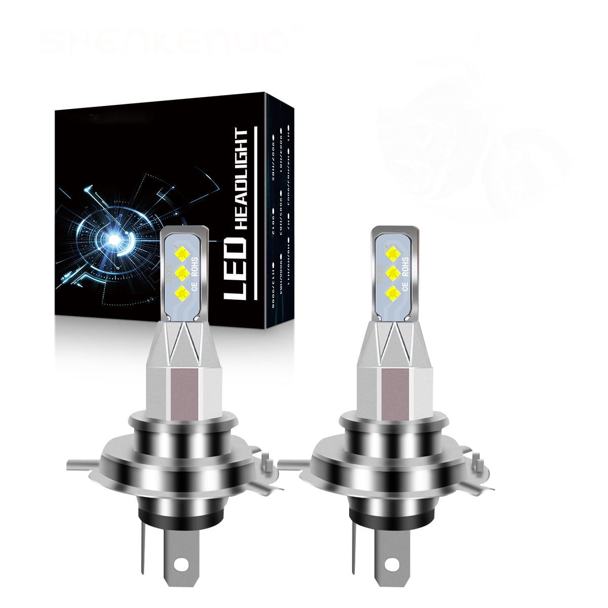 For Honda Super Hawk 1000 VTR1000F 1998-2005 9003 H4 LED Headlight Bulb White