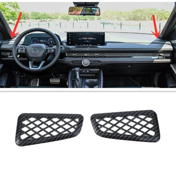 For Honda for Accord 2023-2024 Car Dashboard Air Vent Cover Trim Carbon fiber Auto Accessories