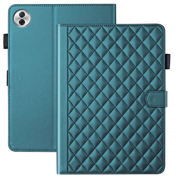 for Honor Pad 10/Honor Tablet 10 12.1 inch Case, Rhombus Pattern Multiple Viewing Angles Stand Slim Folio Cover (Green)