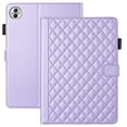 thumbnail image 1 of for Honor Pad 10/Honor Tablet 10 12.1 inch Case, Rhombus Pattern Multiple Viewing Angles Stand Slim Folio Cover (Purple), 1 of 6