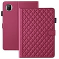thumbnail image 1 of for Honor Pad X7 2025/Honor Tablet X7 2025 8.7 inch Case, Rhombus Pattern Multiple Viewing Angles Stand Slim Folio Cover (Red), 1 of 6