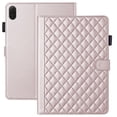 thumbnail image 1 of for Honor Pad X9 2024/Honor Pad X8A 11 inch Case, Rhombus Pattern Multiple Viewing Angles Stand Slim Folio Cover (Rose Gold), 1 of 6