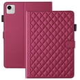 thumbnail image 1 of for Honor Pad X9 Pro 2025/Honor Pad X9A 11.5 inch Case, Rhombus Pattern Multiple Viewing Angles Stand Slim Folio Cover (Red), 1 of 6