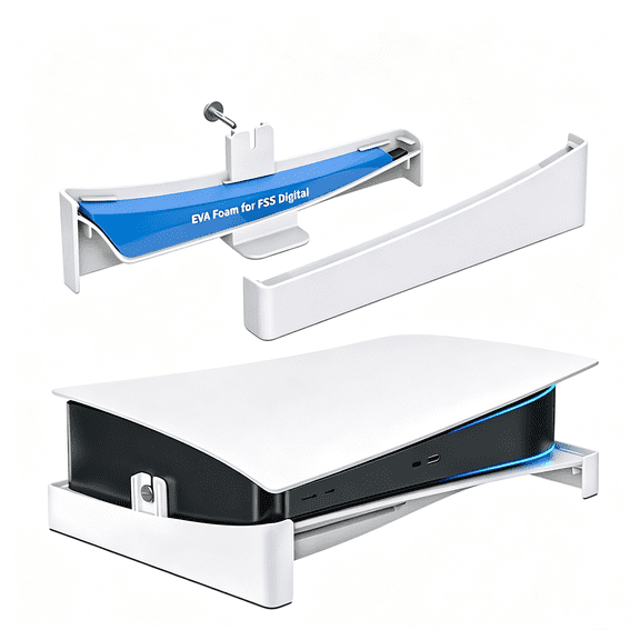 For Horizontal Mount Stand Compatible with PS5 Disc and Digital Edition, Stable Base Holder with Anti-Slip Pads, Easy to Install Console Accessories