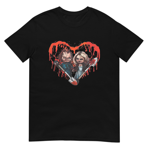 For Horror Lovers Short-Sleeve Unisex T-Shirt (Black, S)