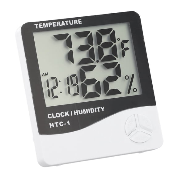 For Htc-1 Digital Lcd Room Thermometer Indoor Hygrometer Humidity Meter Alarm Clock YIWEI