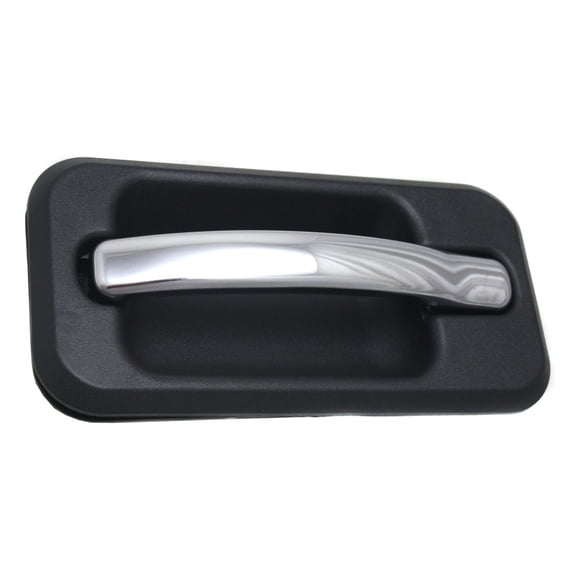For Hummer H2 2003-2009 Exterior Door Handle Driver Side | Rear | With Chrome Trim Package | Chrome/Black | Replacement For HU1520101 | 25845864