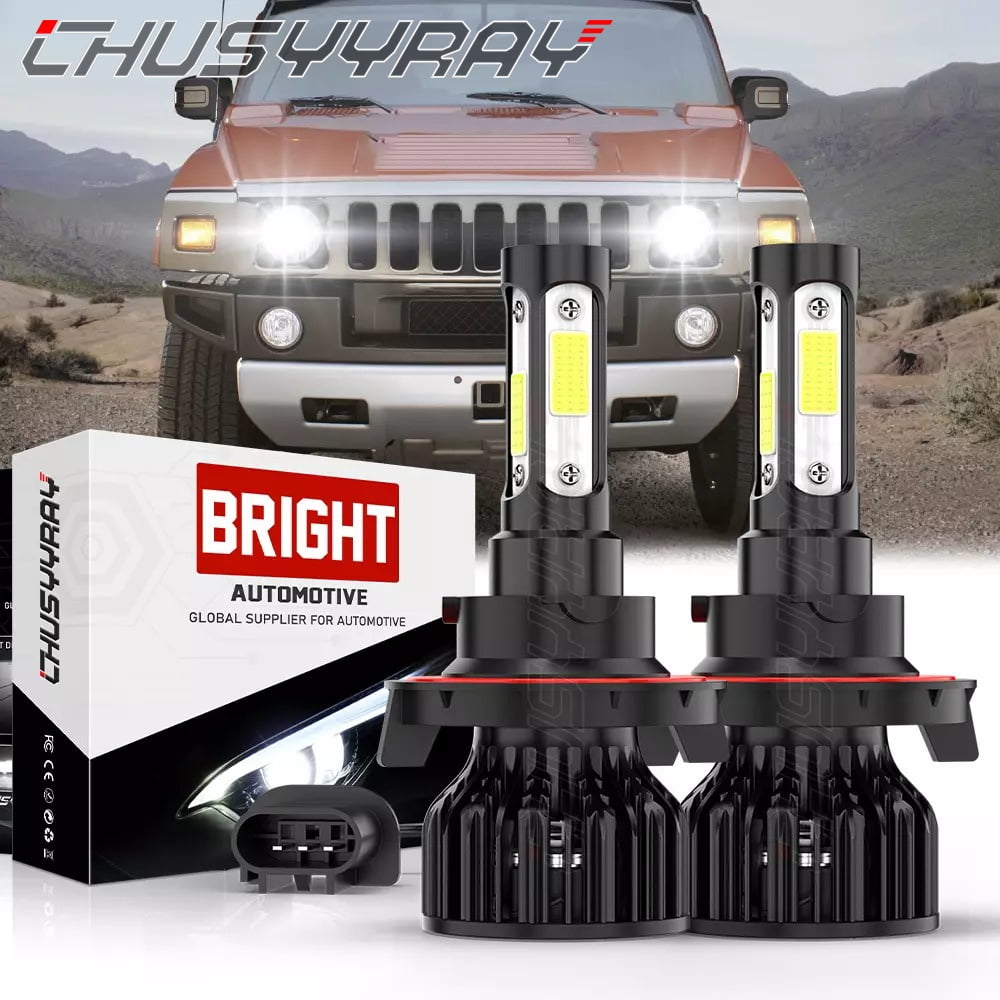 For Hummer H3 2006 2007 2008 2009 2010 6000K White 2x H13 9008 LED ...