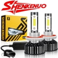 thumbnail image 1 of For Hummer H3 2006 2007 2008 2009 2010 LED Headlight Bulbs H13 9008 High and Low Beam 2pcs, 1 of 11