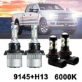 thumbnail image 1 of For Hummer H3 2006-2010 6000K LED Headlight Hi/Lo + Fog Light 4 Bulbs Combo kit, 1 of 5