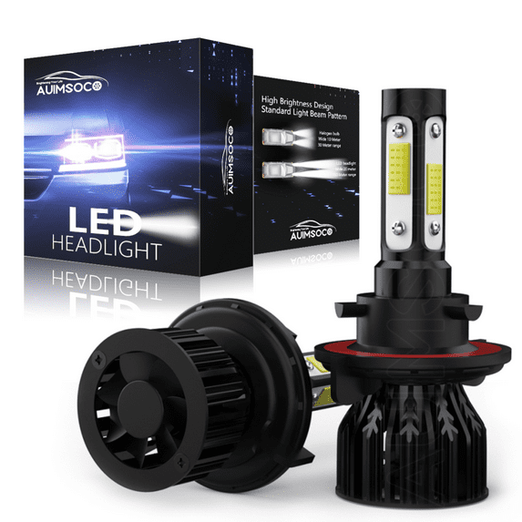 For Hummer H3 Sport Utility 4-Door 2006-2010 9008/H13 LED Headlight Bulbs 4Sides