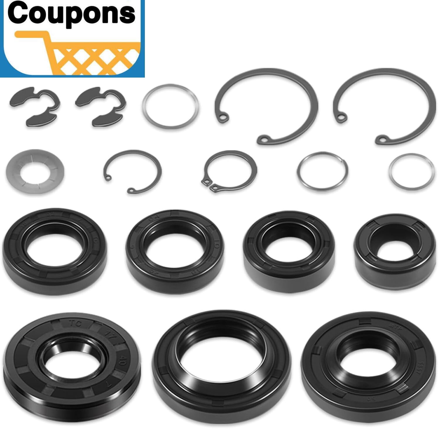 For Hydro-Gear 70853 Seal Overhaul Rebuild Retaining Ring Kit Lawn ...