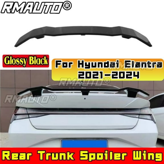For Hyundai Elantra 2021-2024 Rear Trunk Spoiler Wing Car Rear Spoiler Rear Roof Spoiler Wing Body Kit Car Accessories