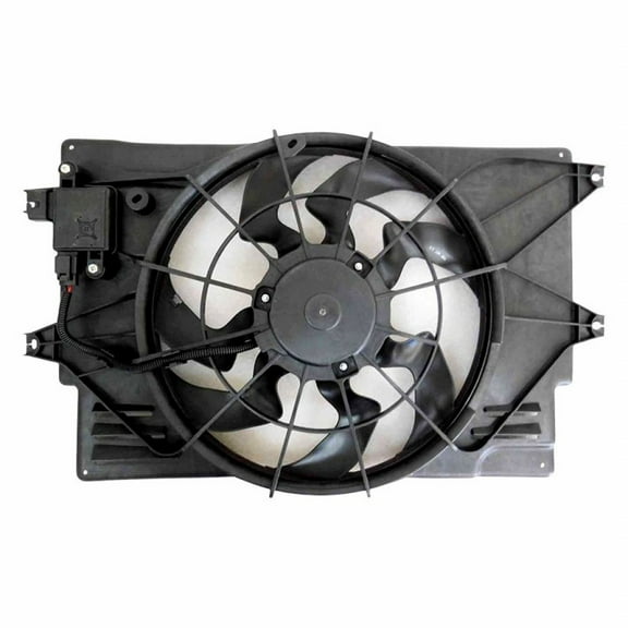 For Hyundai Elantra Radiator and A/C Condenser Fan Assembly 2017 18 19 2020 1.4L w/Fan Control Module For HY3115158 | 25380-F3300