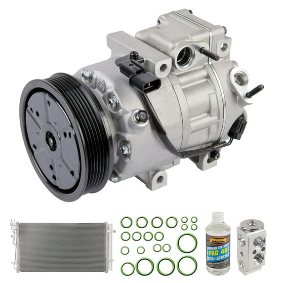 For Hyundai Genesis 2009-2012 A/C Kit w/ AC Compressor Condenser & Drier - BuyAutoParts
