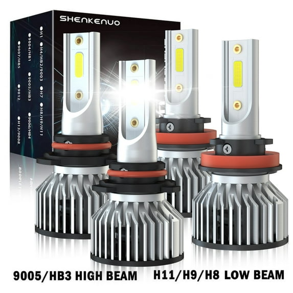 For Hyundai Genesis 2014 2015 Led Headlight Bulbs 9005 H11 High&Low Beam 4pcs