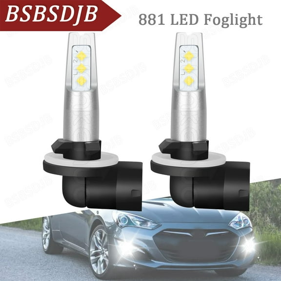 For Hyundai Genesis Coupe 2010-2012 2x 881 LED Fog Driving Light Bulbs Kit 6000K