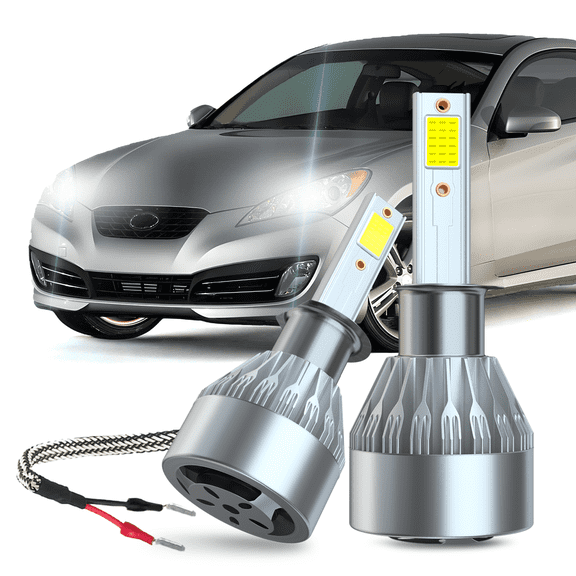 For Hyundai Genesis Coupe 2010-2012 H1 Headlight High Beam Light white 28000lm Plug and Play