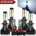 thumbnail image 1 of For Hyundai Genesis Coupe 2013-2016 Combo 6000K LED Headlight + Fog Light Bulbs, 1 of 12
