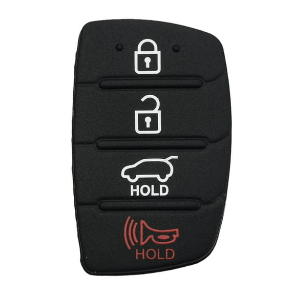 For Hyundai Replacement Rubber Pad Fit For 4 Button Remote Shell Key Black U2K9