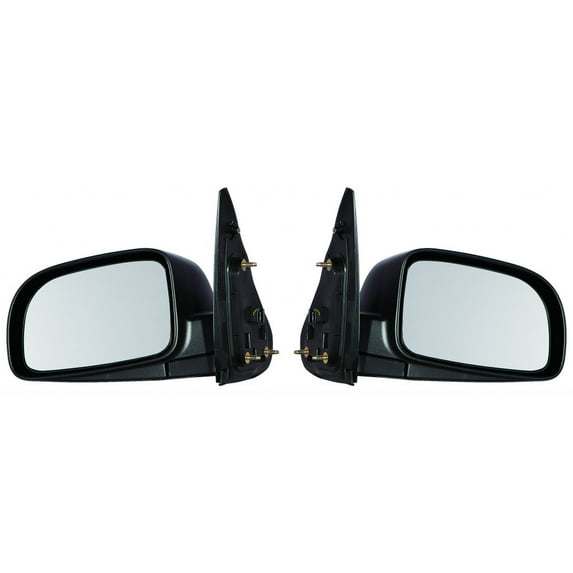 For Hyundai Santa Fe 2009 Door Mirror Driver and Passenger Side | Pair | Power | Non-Heated | Textured Black | Replacement For 876100W110 | HY1320161
